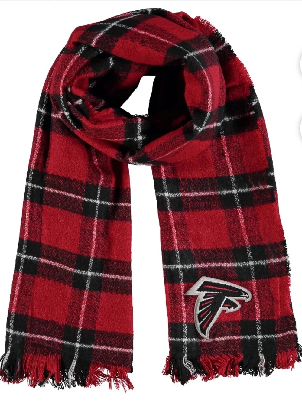 Falcons Atlanta Little Earth Plaid Blanket Scarf